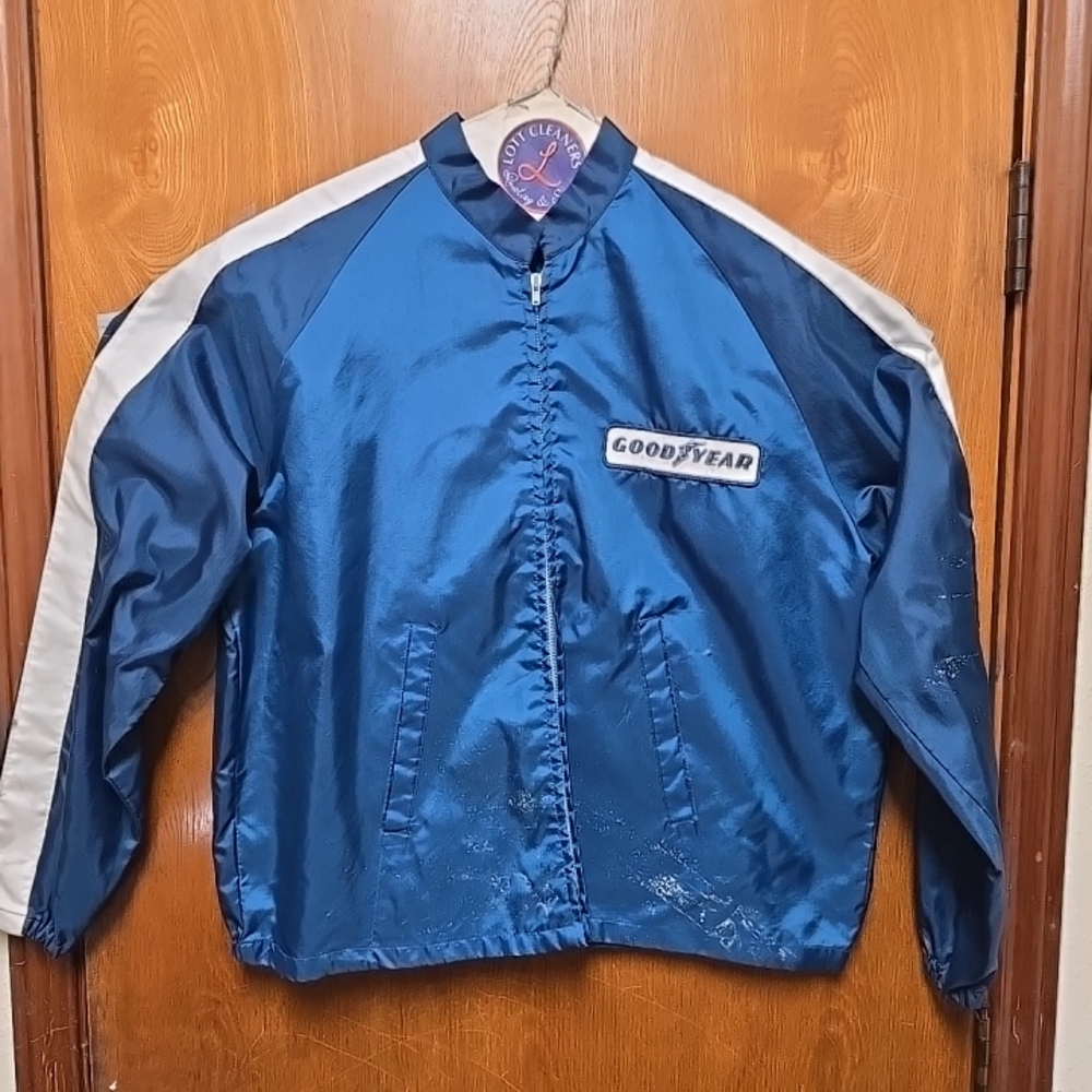 Goodyear Blue Satin RACING Jacket